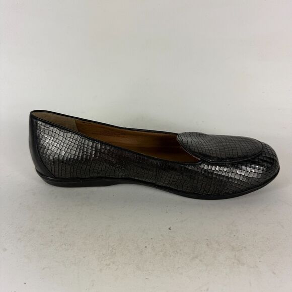 Dansko Nastacia Loafers Women's 9.5 Black Croc Leather Slip-On Low Top Shoes - Picture 3 of 10